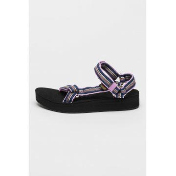 Sandale wedge cu velcro