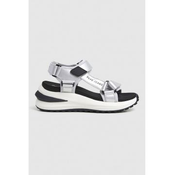 Sandale wedge de piele