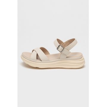 Sandale wedge de piele ecologica Nilla