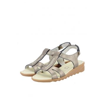 Sandale argint vechi din piele naturala Silvia M5 404