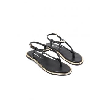 Sandale cu bareta separatoare Upton - Negru