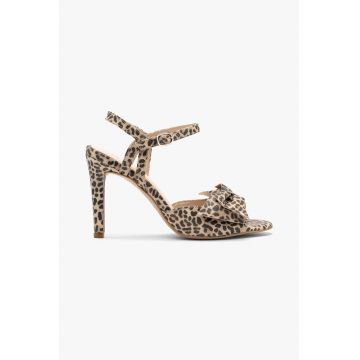 Sandale cu funda si model animal print
