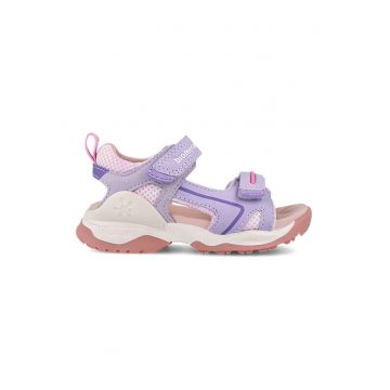 Sandale cu talpa demi-wedge si inchidere velcro
