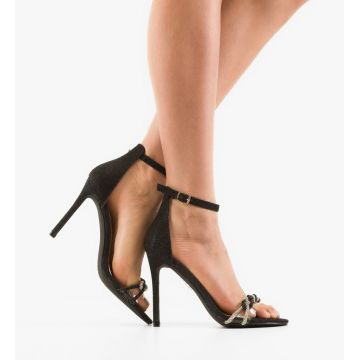 Sandale cu toc Flynn Negre