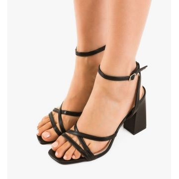 Sandale cu toc Franklin Negre