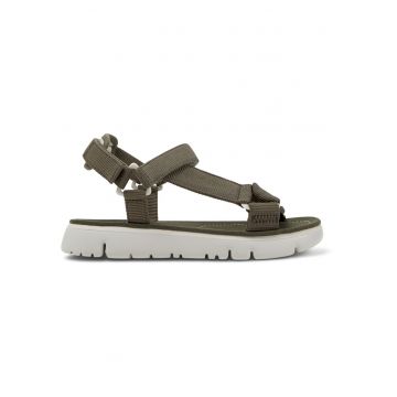 Sandale cu velcro si talpa plata