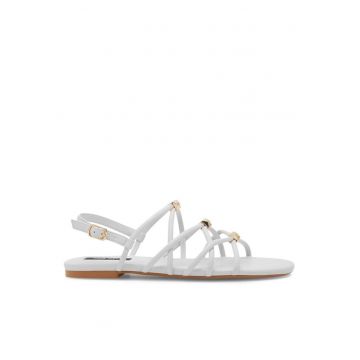 Sandale dama -  555490 - Piele ecologica - Alb