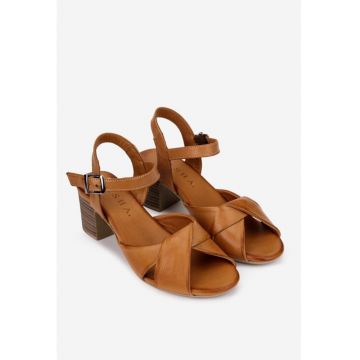 Sandale dama piele maro