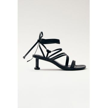 Sandale de piele cu barete multiple