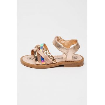 Sandale de piele cu velcro