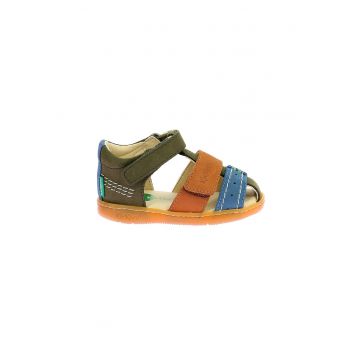 Sandale de piele cu velcro