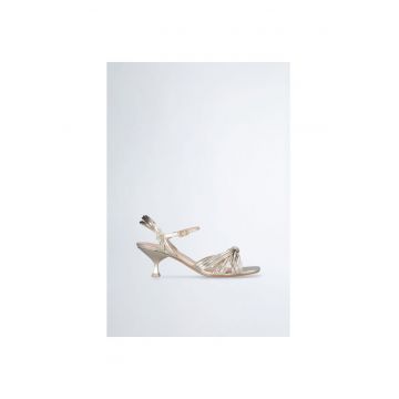 Sandale de piele ecologica cu barete multiple
