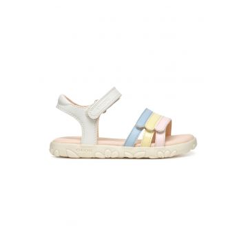 Sandale de piele ecologica cu velcro