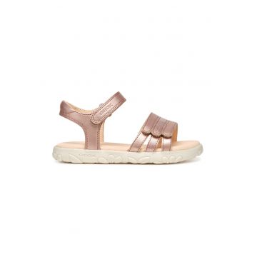 Sandale de piele ecologica cu velcro