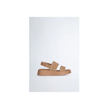 Sandale de piele intoarsa cu velcro