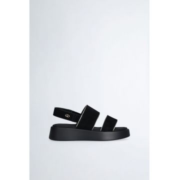 Sandale de piele intoarsa cu velcro