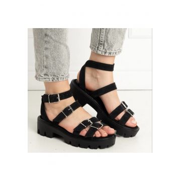 Sandale - Lugo - Velur Black 2.0 - marimea 37 Negru