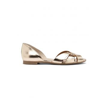 Sandale slingback din piele
