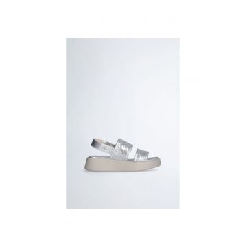 Sandale wedge cu paiete