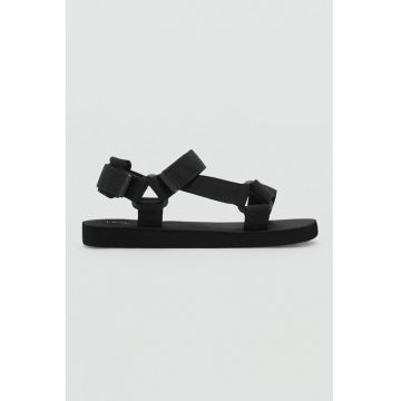 Sandale cu inchidere velcro si model uni