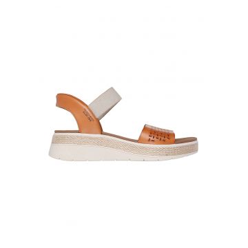 Sandale cu talpa wedge Slip Ins™ Sun Ray - Portocaliu stins