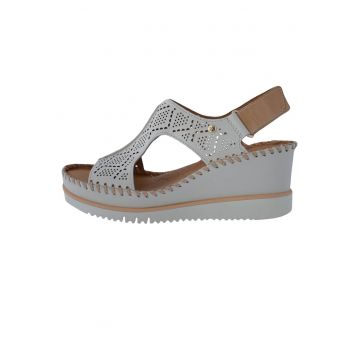 Sandale dama - din piele naturala - marca  W3Z-1775C1-52-21 - crem