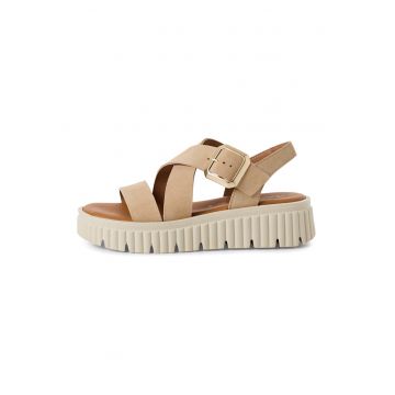 Sandale de piele cu barete incrucisate