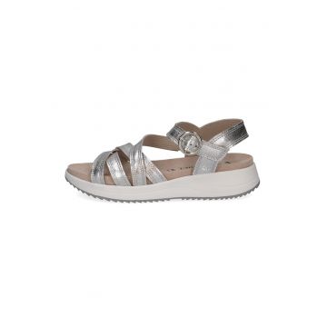 Sandale de piele cu barete multiple
