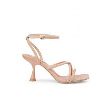 Sandale de piele cu barete multiple