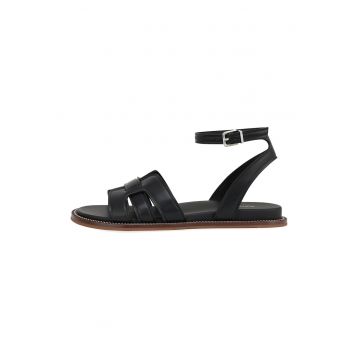 Sandale de piele cu barete multiple