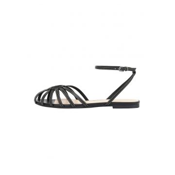 Sandale de piele cu barete multiple