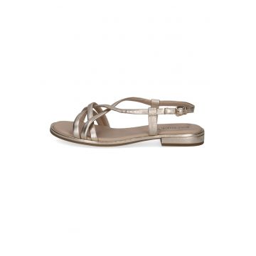 Sandale de piele cu talpa plata
