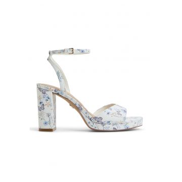 Sandale de piele cu toc masiv Gracious