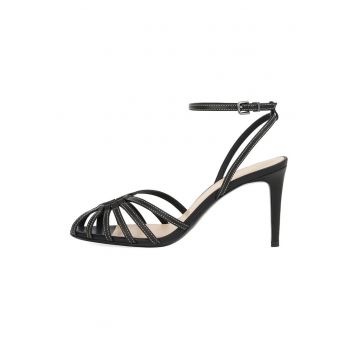 Sandale de piele cu toc stletto