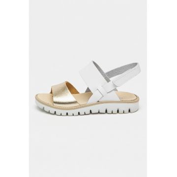 Sandale de piele cu velcro