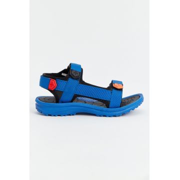 Sandale din material textil cu inchidere velcro
