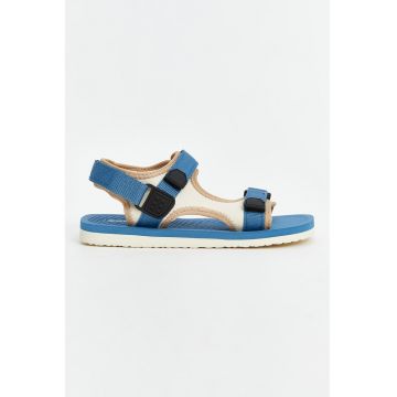 Sandale din material textil cu velcro