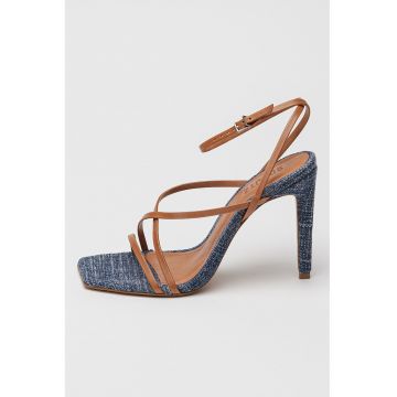 Sandale din piele cu barete multiple Bari