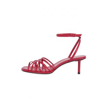 Sandale din piele cu toc stiletto