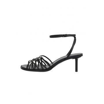 Sandale din piele cu toc stiletto