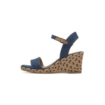 Sandale-espadrile cu talpa wedge