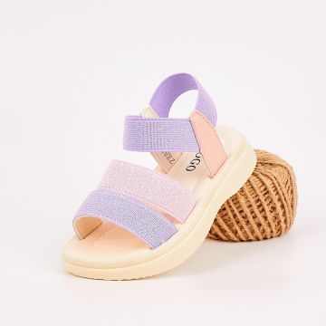 Sandale Fata Mov Cu Elastic Devares
