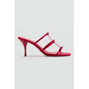 Sandale slip-on cu barete multiple