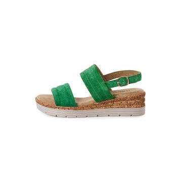 Sandale wedge cu catarama