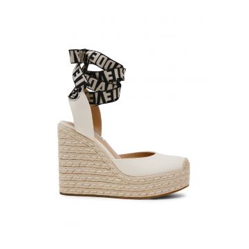 Sandale wedge cu sireturi Dafina