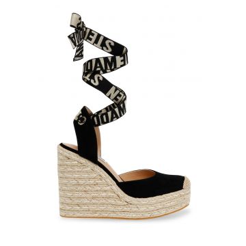 Sandale wedge cu sireturi Dafina