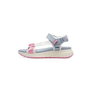 Sandale wedge cu velcro