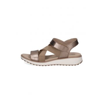 Sandale wedge cu velcro