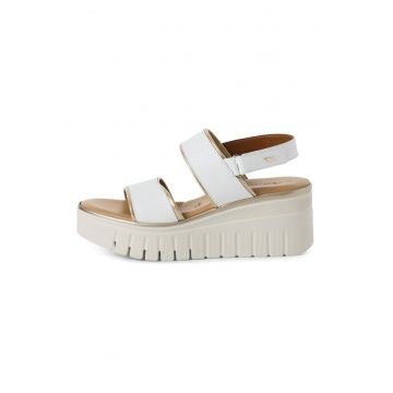 Sandale wedge cu velcro