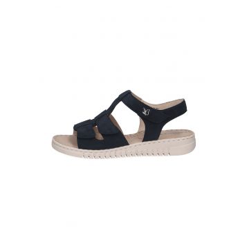 Sandale wedge de piele
